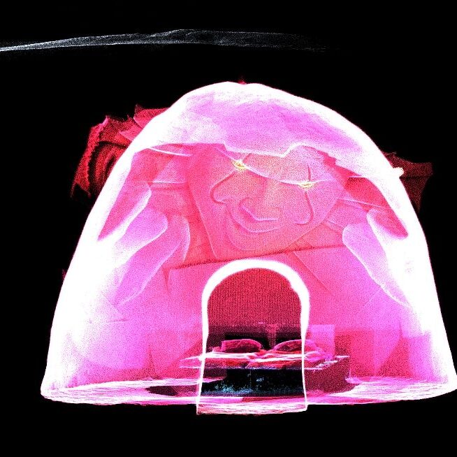 Jääiglu laserskannattuna